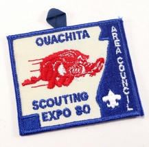 Vtg Blue Arkansas 1980 Ouachita Scouting Expo Boy Scouts of America BSA ... - $9.47