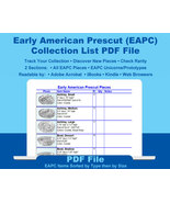 Early American Prescut Collector&#39;s Basic Collection List by Type by Size... - £3.97 GBP