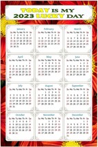 2023 Magnetic Calendar - Magnets - Today is my Lucky Day - v031 - £7.89 GBP