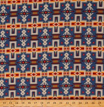 Cotton Southwestern Tribal Print Tucson Aztec Fabric Print by the Yard D366.45 - £9.61 GBP