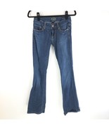 Seven7 Womens Jeans Boot Cut Dark Wash Stretch Size 25 - £11.44 GBP