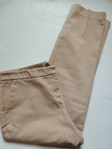 Vince Camuto Ankle Pants Womens Size 14 Beige Cotton Blend Stretch - £19.05 GBP