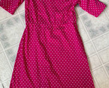 Old Navy Dress Size 8 Pink Polka Dot Knit Dress with Keyhole back Short ... - $18.69