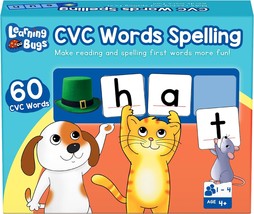 CVC Words Spelling Build and Read Board Game for Pre K to Grade 3 - £27.56 GBP