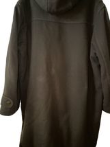 LL Bean Hood Wool Duffle Toggle Coat Jacket Plaid Lining Mens XL THINSULATE image 10
