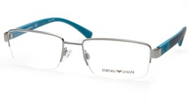 New Emporio Armani Ea 1051 3010 Silver Eyeglasses Frame 53-18-140mm B33mm - £82.05 GBP