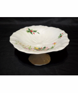 Rare MIKASA B2041 HOLIDAY BOUQUET Footed Compote Nut Candy Dish - Narumi... - €18,90 EUR