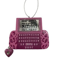 Midwest Pink Blackberry Christmas Ornament Hanging Dear Santa Xmas is Here! nwt - £4.64 GBP