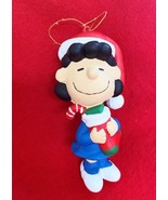 Kurt Adler Christmas Ornament Lucy W Santa Hat Stocking w Gifts 4 1/2” Tall - $8.13 CAD