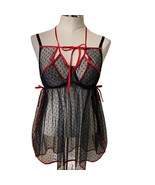 Adore Me Floral Sheer Lace Bustier Corset Cami Top Lingerie with tied si... - $32.42