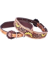 Showman Couture Hand Painted Sunflower Leather Dog Collar w/ - $26.52+