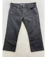 Nevada Men&#39;s Straight Leg Black Jeans Size 38 Cotton/Polyester Blend Hig... - $7.92