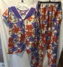 Sonari 2 pc pajamas pjs floral sz xs New Elastic waist pants sulsha trad... - £19.78 GBP