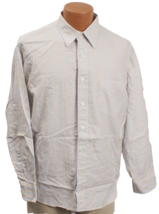 J Crew Men&#39;s Large All Cotton Casual Striped Long Sleeved Shirt  - $9.49