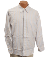 J Crew Men&#39;s Large All Cotton Casual Striped Long Sleeved Shirt  - $13.01 CAD