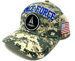 USSF United States Space Force Digital Camo Curved Bill Adjustable Hat - £17.66 GBP