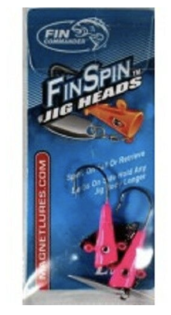 Fin Commander Fin Spin Jig Heads Hook, 1/16 Oz, Pink, Pack of 2, Size 2 ... - $4.95