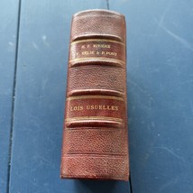 Antique French Legal Book 1914 / lois usuelles ~ usual Laws / Refers To Paris - £35.39 GBP