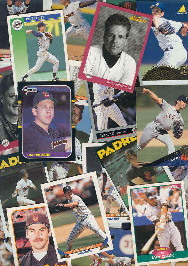 SAN DIEGO PADRES   BASEBALL CARDS 100 + 1990&#39;S TO PRESENT  EXCELLENT CON... - $1.59