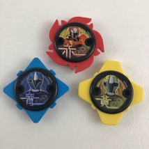 Bandai Power Rangers Ninja Steel Replacement Ranger Discs Yellow Blue Red Lot - £46.62 GBP