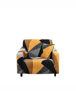 Anyhouz 1 Seater Sofa Cover Golden Yellow Geometric Style and Protection... - $739.36 MXN