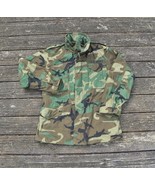 US Military Cold Weather Field Coat-Jacket DLA100 Woodland Camo USGI M65... - $67.86 CAD