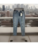 Anthropologie EVIDNT Los Angeles Verona Skinny Ankle Size 27 Blue Denim New - $29.00