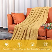 Acrylic Knitted Throw Blanket - £23.18 GBP
