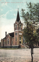 Zion Lutheran Church, Grand Forks, ND Postcard PM 1909 H7 - £2.08 GBP