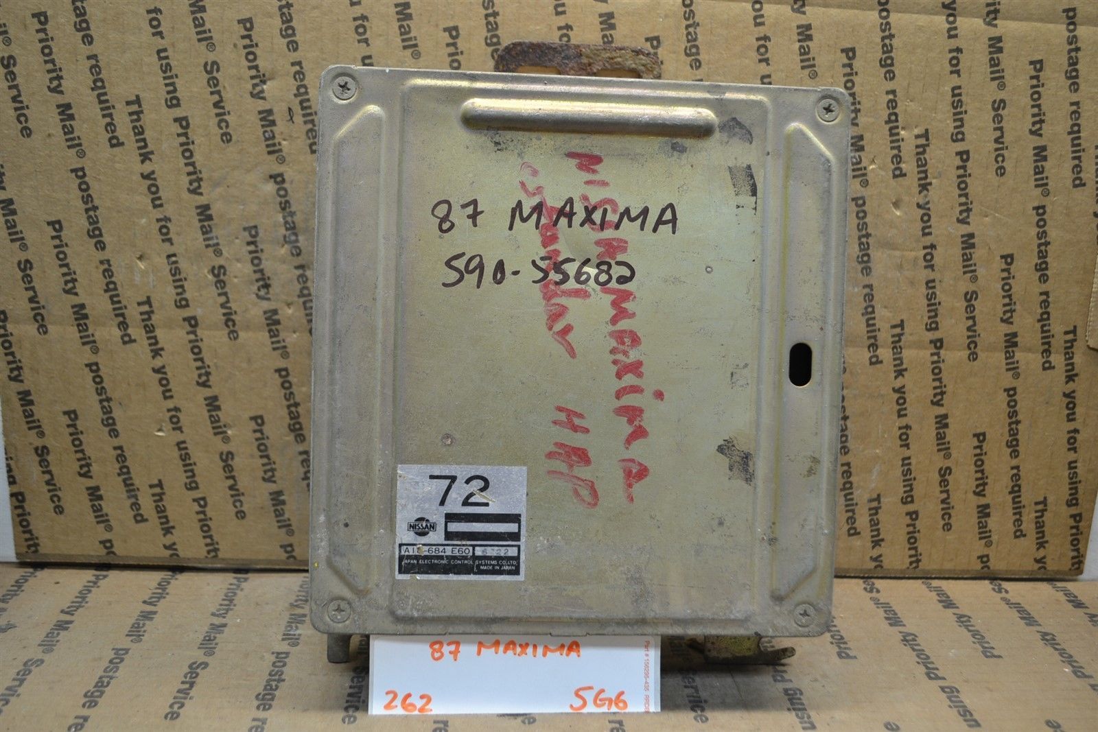 1987 Nissan Maxima Engine Control Unit ECU A18684E60 Module 2625G6