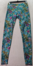 Onzie Leggings Womens Medium Multi Leopard Print Polyester Flat Front Sk... - £18.38 GBP