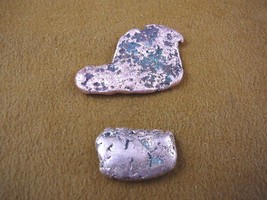 (R602-5) Copper solid 2 nuggets MI nugget element Cu metal Michigan specimens - £8.97 GBP