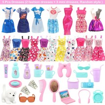 32 Set Travel Items Dress Suitcase Sunglass Laptop For Barbie Doll Acces... - £19.24 GBP