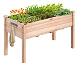 VEVOR Wooden Raised Garden Bed Planter Box 47.2x22.8x30&quot; Flower Vegetabl... - £84.96 GBP