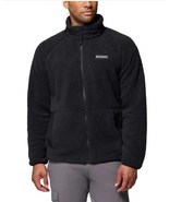 Columbia Mens Sweater Black Fleece Full-Zip Big Timber Peak Pockets Midw... - $1,160.06 MXN