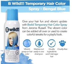 Two (2) ~ B Wild ~ Temporary Hair Color ~ Bengal Blue ~ Spray On ~ Wash Out - £14.69 GBP