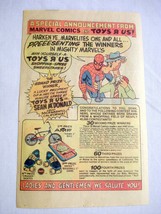 1981 Color Ad Spider-Man and Geoffrey the Giraffe Toys &quot;R&quot; Us Sweepstakes - £6.27 GBP