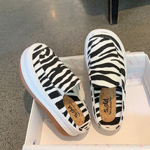 Zebra Pattern Fashion Casual Sneakers Wedges Heels Slides Women Sandals Comfort  - £79.17 GBP