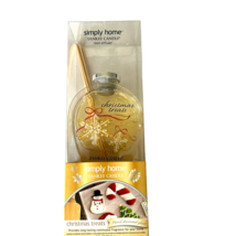 Yankee Candle Christmas Treats Reed Diffuser Simply Home Decorated Glass 3 fl oz - £27.49 GBP