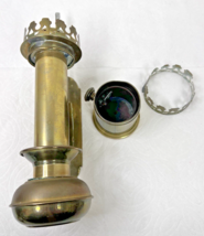 3 Pc Antique Wall Hanging Brass Oil Lighting Fixture Parts Only - $49.01