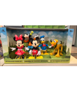 Disney Parks Mickey Minnie Donald Goofy Pluto Vinyl Poseable Figure Set ... - $1,286.89 MXN