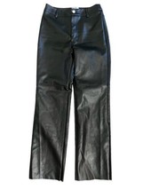Princess Polly Macey Faux Leather Vegan Leather Straight Leg Pants Size 8 - £18.42 GBP