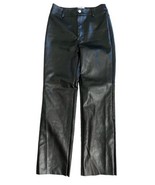 Princess Polly Macey Faux Leather Vegan Leather Straight Leg Pants Size 8 - £18.26 GBP