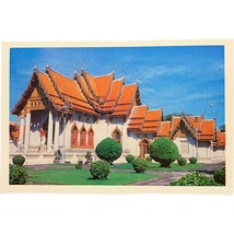 Vintage Postcard, Wat Benchamabophitr (Marble Temple), Bangkok - £7.86 GBP