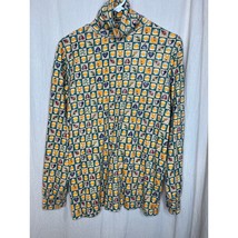 1990s Corner Stone Checker Fall Pumpkin Patchwork Harvest Turtleneck Swe... - $28.00