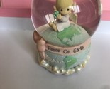 2003 Precious Moments Musical Water Snow Globe  Joy To The World  Peace ... - £26.43 GBP