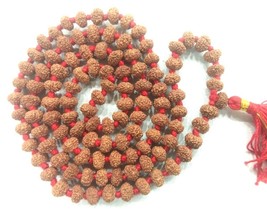 Rare 9 Mukhi Rudraksha Durga Shakti Mala – 7 mm -  108+1 Beads - Certified - $148.50