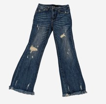 Risen Jeans Sz 29/9 Flare Leg Frayed Hem Excellent Condition - $23.27