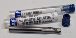 Lot of 2 NEW GARR 860M 6MM CARBIDE STUB SQUARE 2 FLUTE S/E SMG END MILLS... - $33.87 CAD
