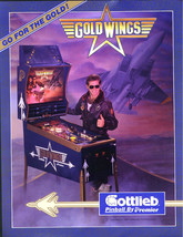 Gold Wings Pinball Flyer Original NOS  Jets Airplanes Vintage Retro Game... - £19.14 GBP